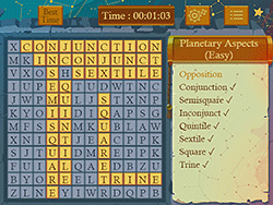 Astrology Word Finder - Thinking - GAMEPOST.COM