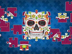 Colorful Skull Jigsaw - Arcade & Classic - GAMEPOST.COM