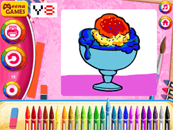Online Ice Cream Coloring - Skill - GAMEPOST.COM