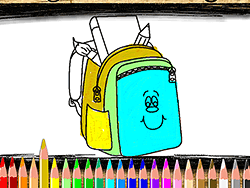 Back To School School Bag Coloring Book - Skill - GAMEPOST.COM