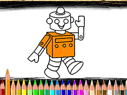 Back to School Robot Coloring Book - Skill - GAMEPOST.COM