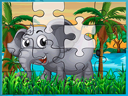 Happy Animals Jigsaw - Thinking - GAMEPOST.COM