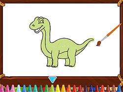 Cute Dinosaurs Coloring - Skill - GAMEPOST.COM