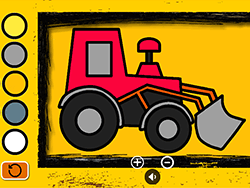 Easy Kids Coloring Tractor - Fun/Crazy - GAMEPOST.COM