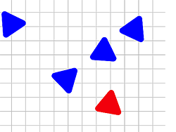 Press the Different Colored Triangle - Skill - GAMEPOST.COM