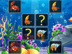 Sea Creatures Cards Match - Skill - GAMEPOST.COM