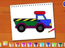 Coloring Book: Excavator Trucks - Fun/Crazy - GAMEPOST.COM