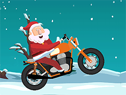 Santa on Wheelie Bike - Racing & Driving - GAMEPOST.COM