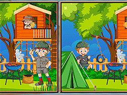 Spot 5 Differences Camping - Skill - GAMEPOST.COM