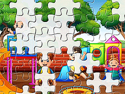 Playing Kids Jigsaw - Skill - GAMEPOST.COM