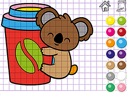 Koala Coloring Pages - Skill - GAMEPOST.COM