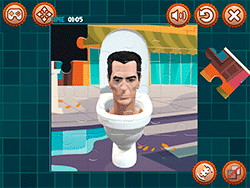 Skibidi Toilet Jigsaw - Thinking - Gamepost.com