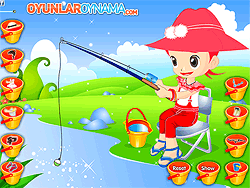 Summer Fishing Girl