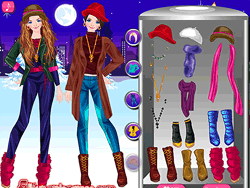 Twin Sisters Winter Fashion