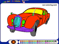 Coloring Book: Old Car Coloring