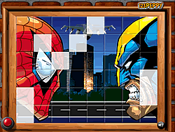 Sort My Tiles Spiderman and Wolverine
