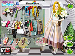Flower Store Girl Dress Up