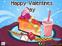 Valentines Cheesecake Decor