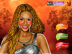 Beyonce Knowles Celebrity Make up Game