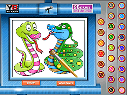 Snakes Online Coloring Game