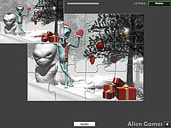 Christmas Alien Jigsaw