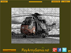Military Helicopter Jigsaw