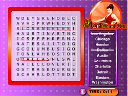 Cities In America Word Search