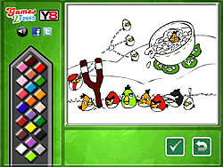 Angry Birds Online Coloring Game