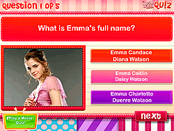 Emma Watson Quiz