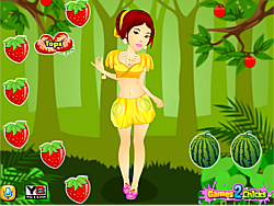 Fruit Girl Dressup Flash