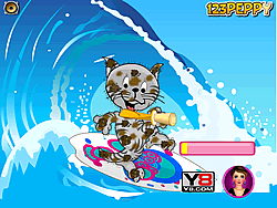 Peppy's Pet Caring - Surfer Cat