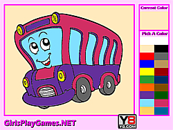 Kids Coloring Bus