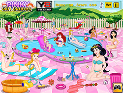 Princess Pool Party Cleaning
