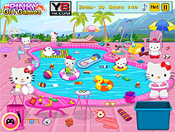 Hello Kitty Messy Swimming Pool