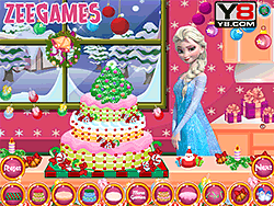 Elsa Winter Cake prepare
