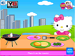 Hello Kitty Cooking Princess Burger