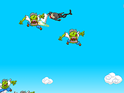 Super Ninja Skydiving Plus Zombies