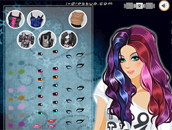 Blue and Purple Highlights Dressup